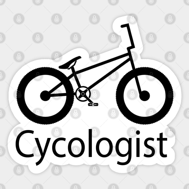 Cycologist, Funny Cycling , Cycle Psychology Sticker by Islanr